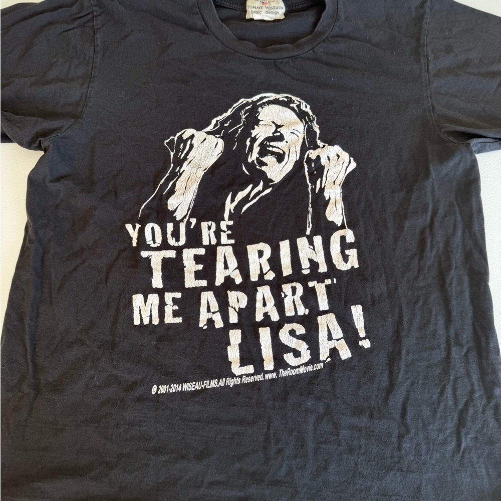 Vintage Tommy Wiseau Men’s Black Original Room You’re Tearing Me Apart Lisa 2010